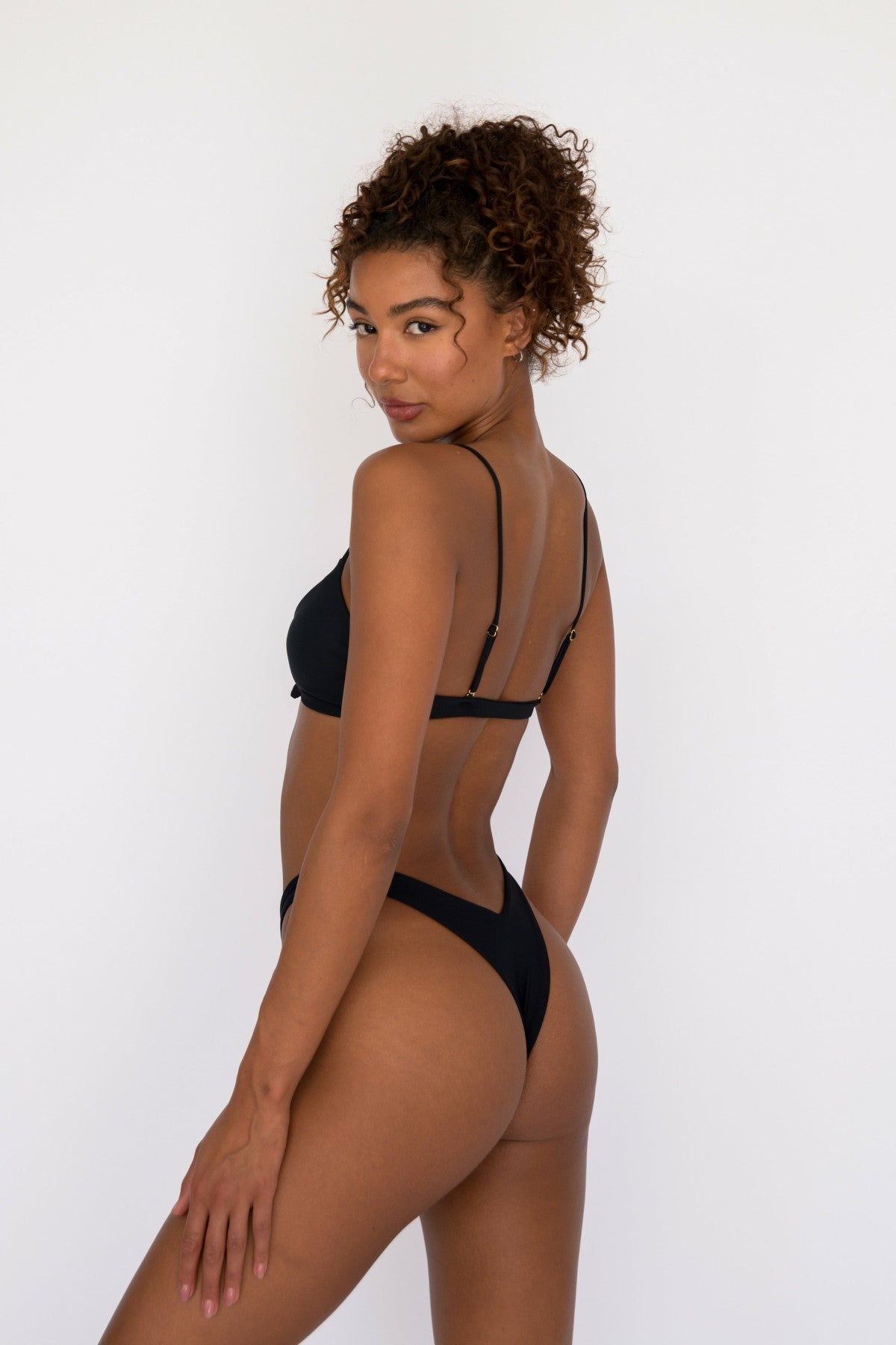 Skatie Teeny Bottom in Black - Swim