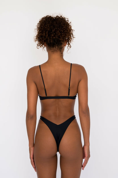 Skatie Halley Bikini Top in Black - Swim