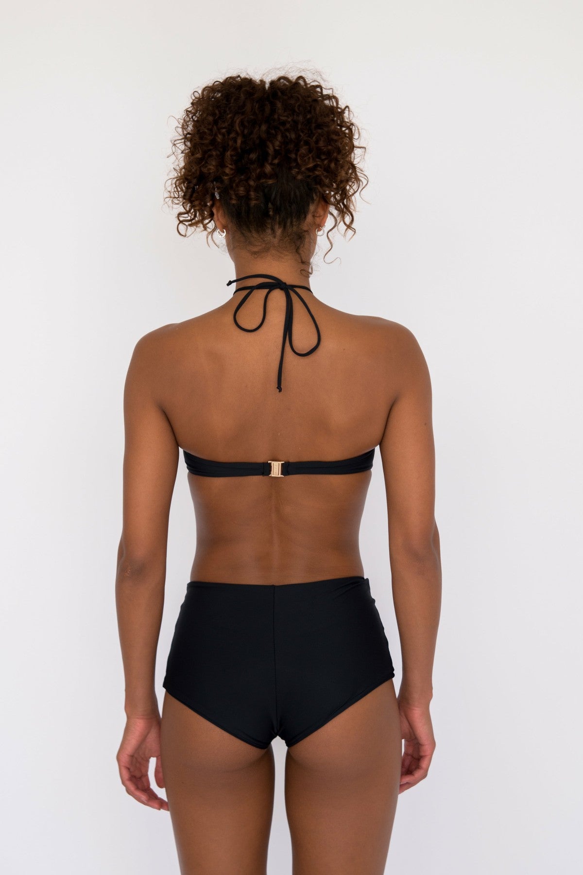 Skatie Jean Bikini Top in Black - Swim