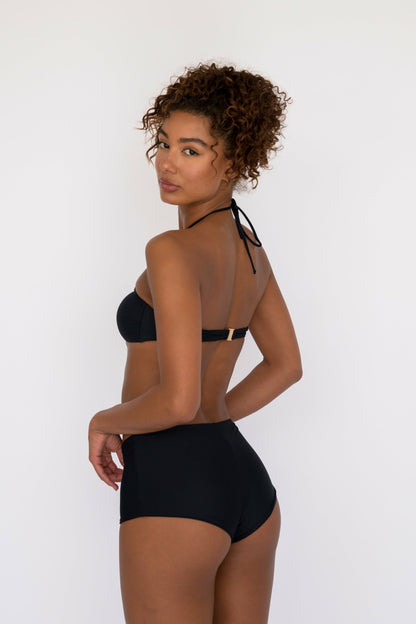 Skatie Jean Bikini Top in Black - Swim