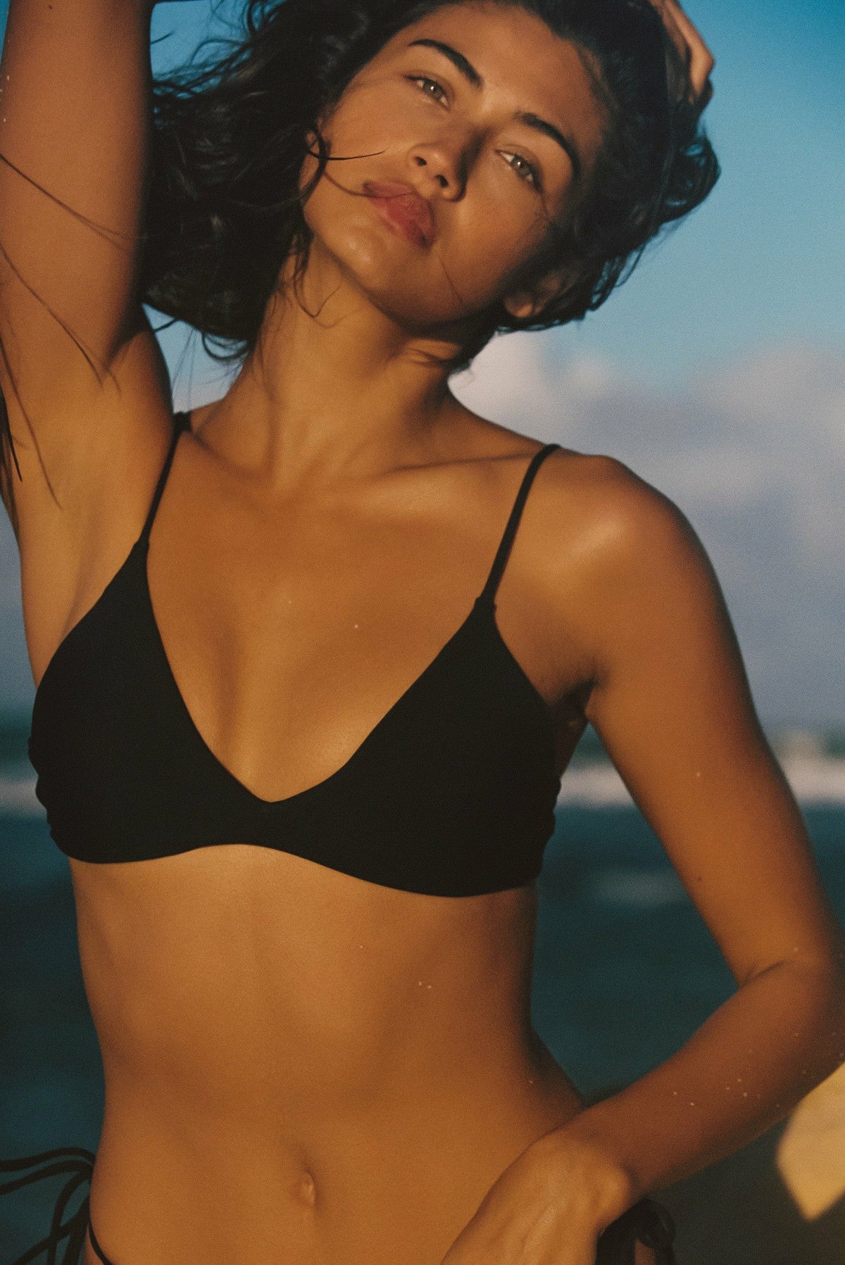 Skatie Gisele Top in Black - Swim