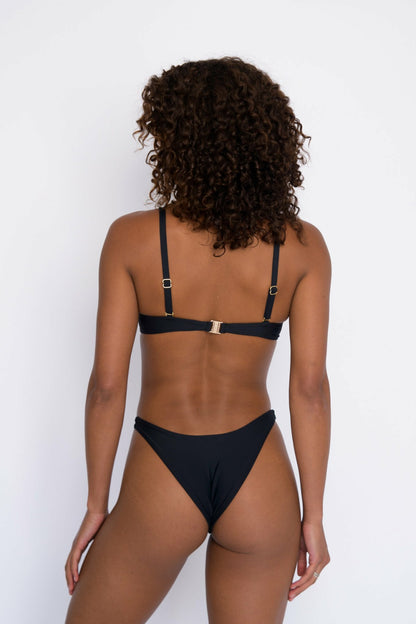 Skatie Claire Bikini Top in Black - Swim