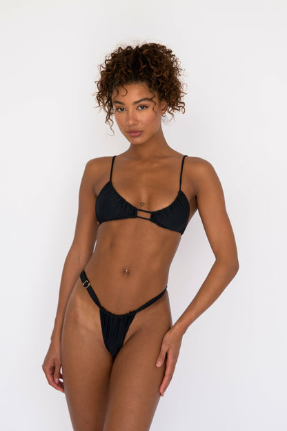 Skatie Kahea Bikini Top in Black - Swim