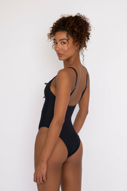 Skatie The Nikki One Piece Bathing Suit in Black - Swim|Sale