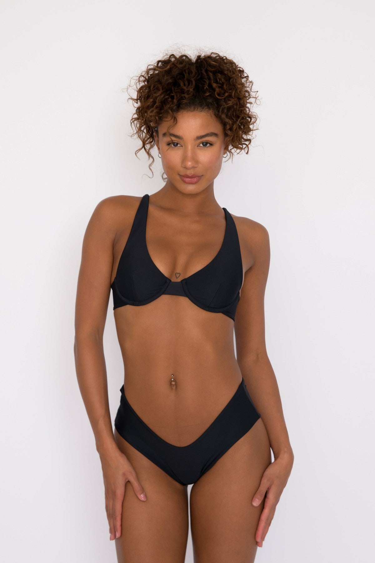 Skatie Shayla Bikini Bottom in Black - Swim