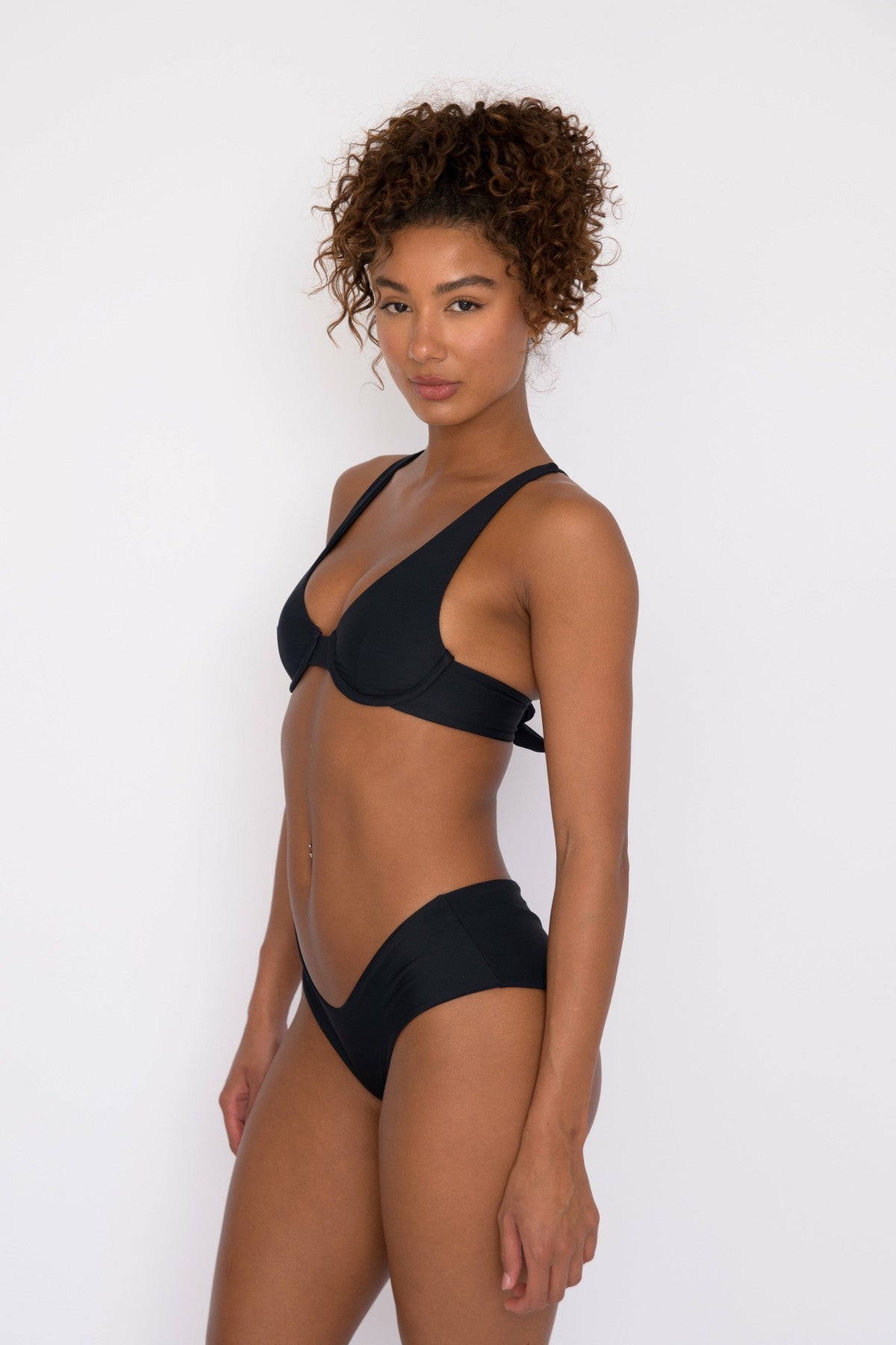 Skatie Shayla Bikini Bottom in Black - Swim