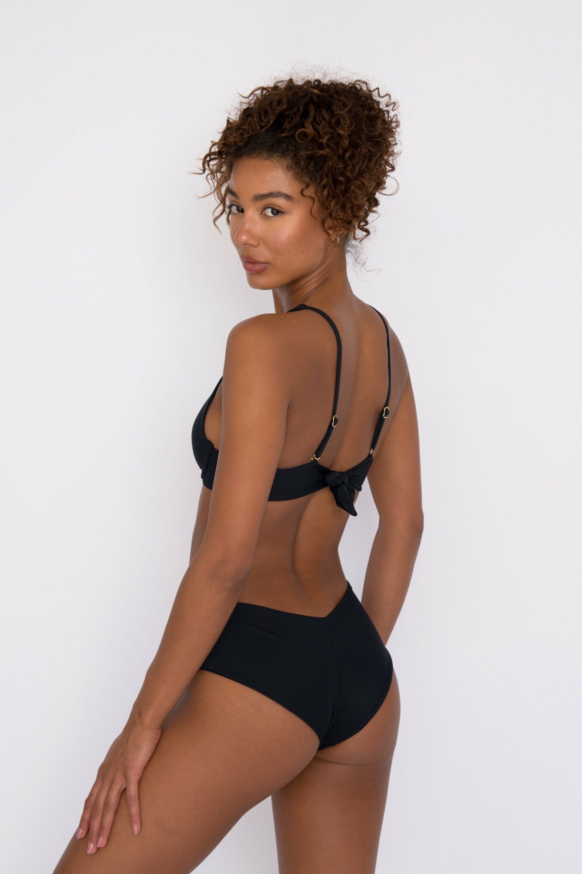 Skatie Shayla Bikini Bottom in Black - Swim