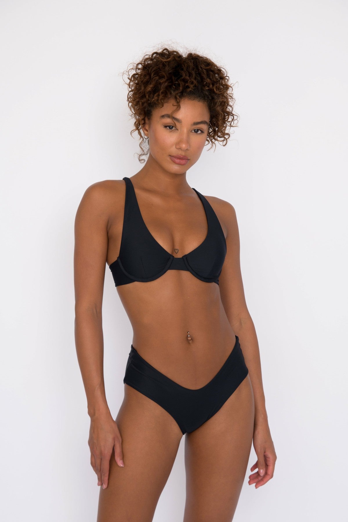 Skatie Shayla Bikini Bottom in Black - Swim