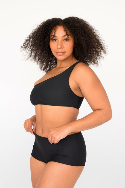 Skatie Bardot Bikini Bottom in Black - Swim