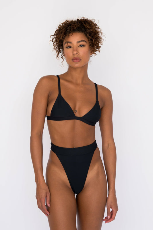 Skatie Kourtney Bikini Top in Black - Swim