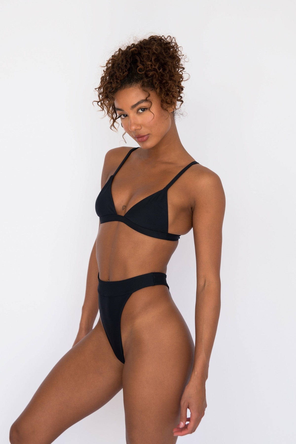Skatie Kourtney Bikini Top in Black - Swim