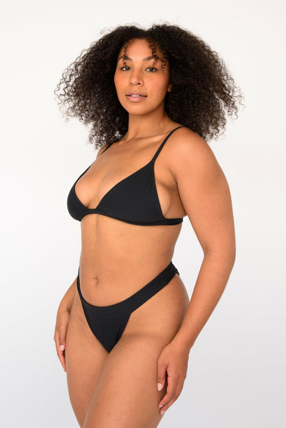 Skatie Kourtney Bikini Top in Black - Swim