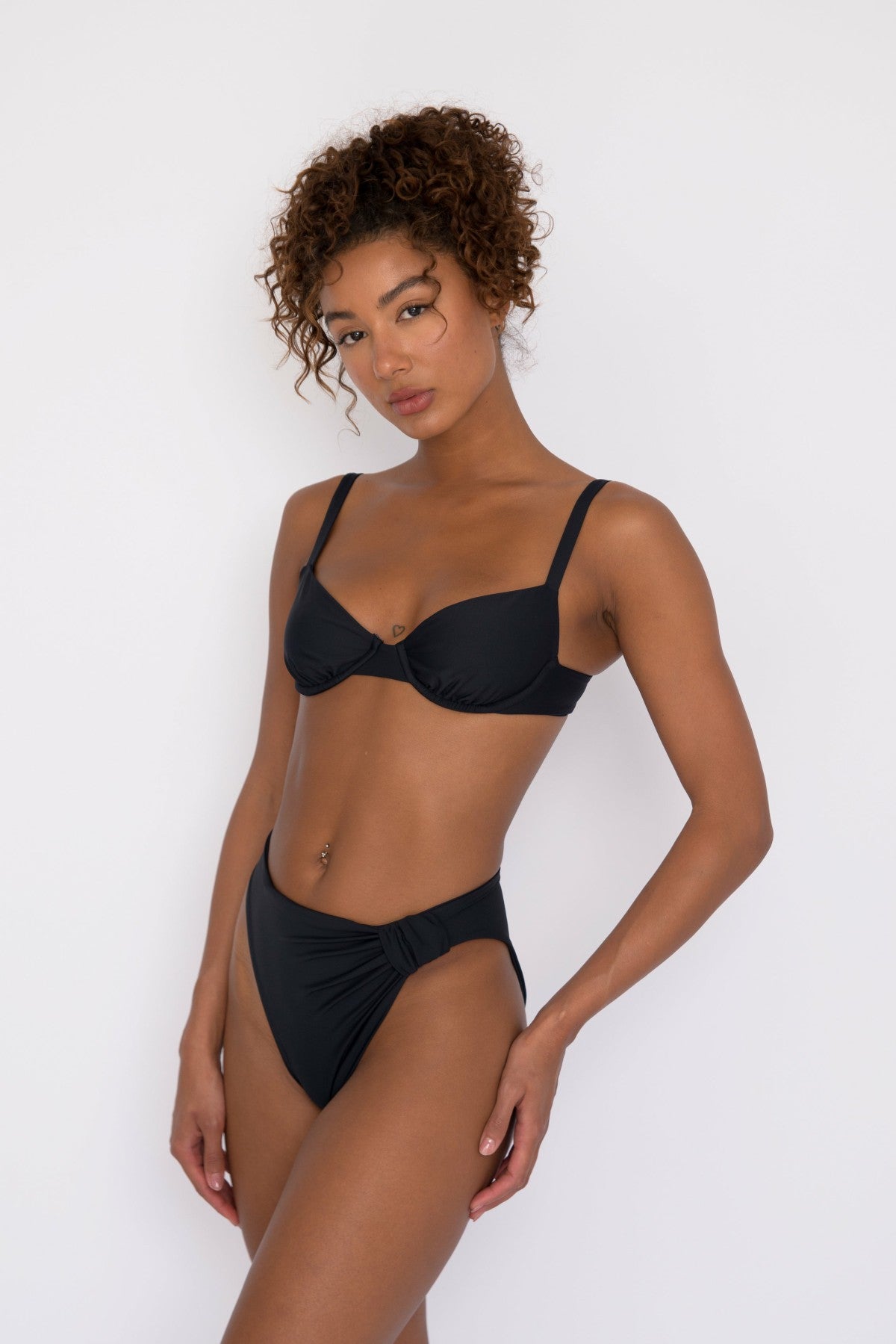 Skatie Lola Bikini Top in Black - Swim