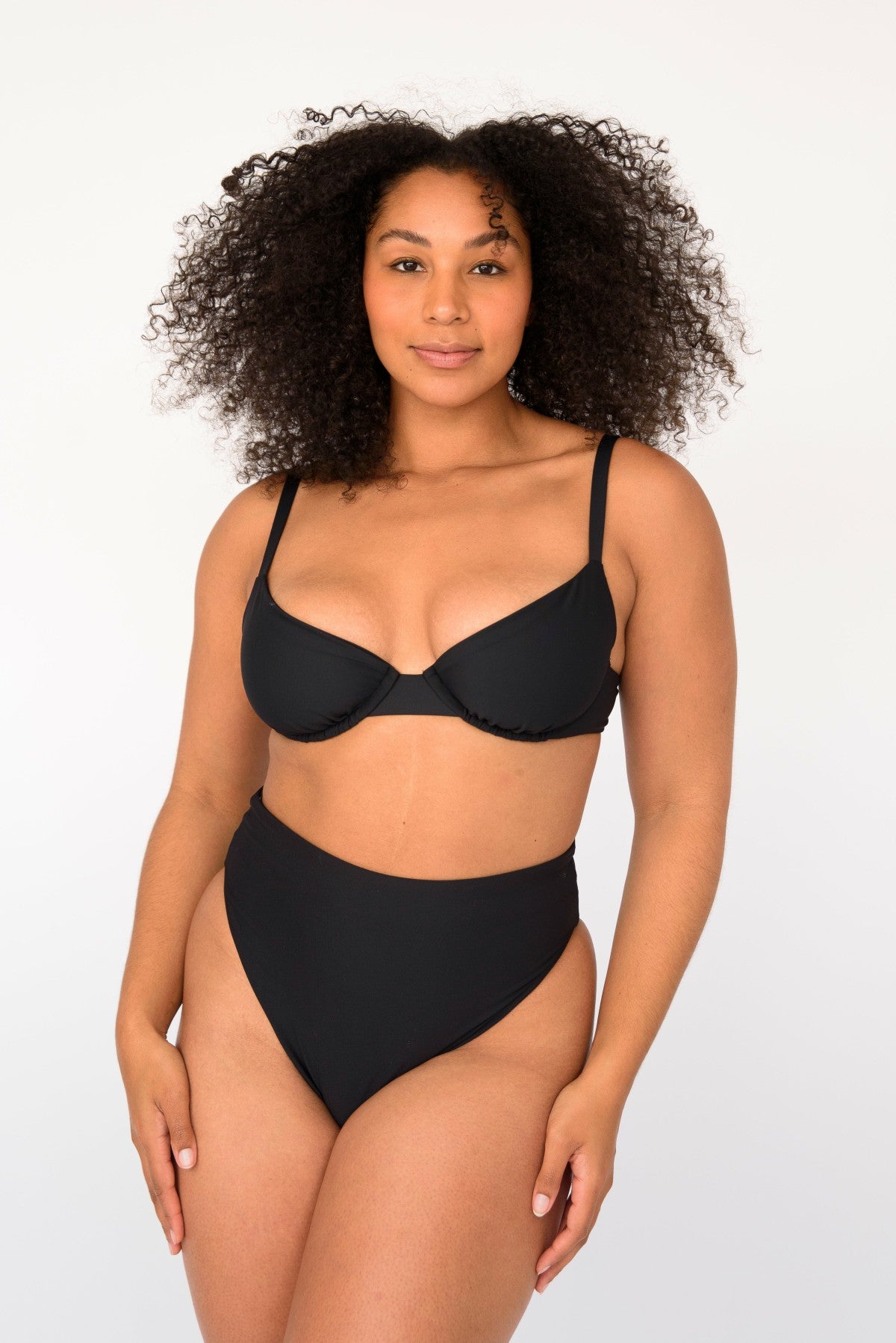 Skatie Lola Bikini Top in Black - Swim