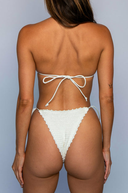 Skatie Elsa Bottom in White Crochet - Swim|New Arrivals