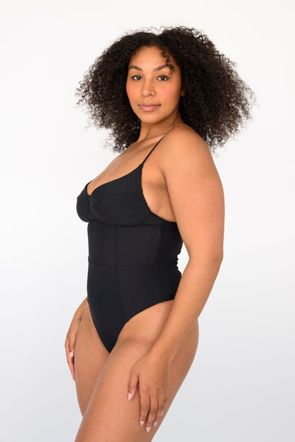 Skatie The Rachel One Piece Bathing Suit in Black - Swim