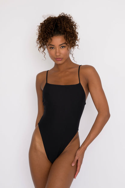 Skatie The Resa One Piece Bathing Suit in Black - Swim