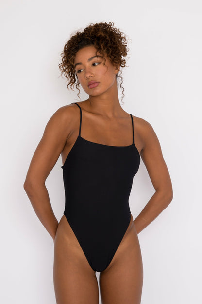 Skatie The Resa One Piece Bathing Suit in Black - Swim