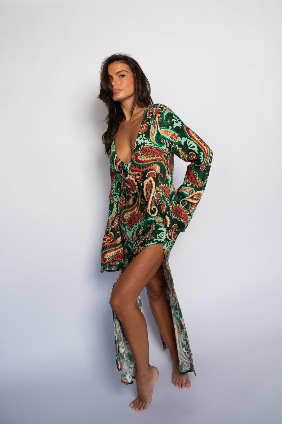 Skatie Indie Dress Cupro Jacquard in Valencia - Swim|Clothing