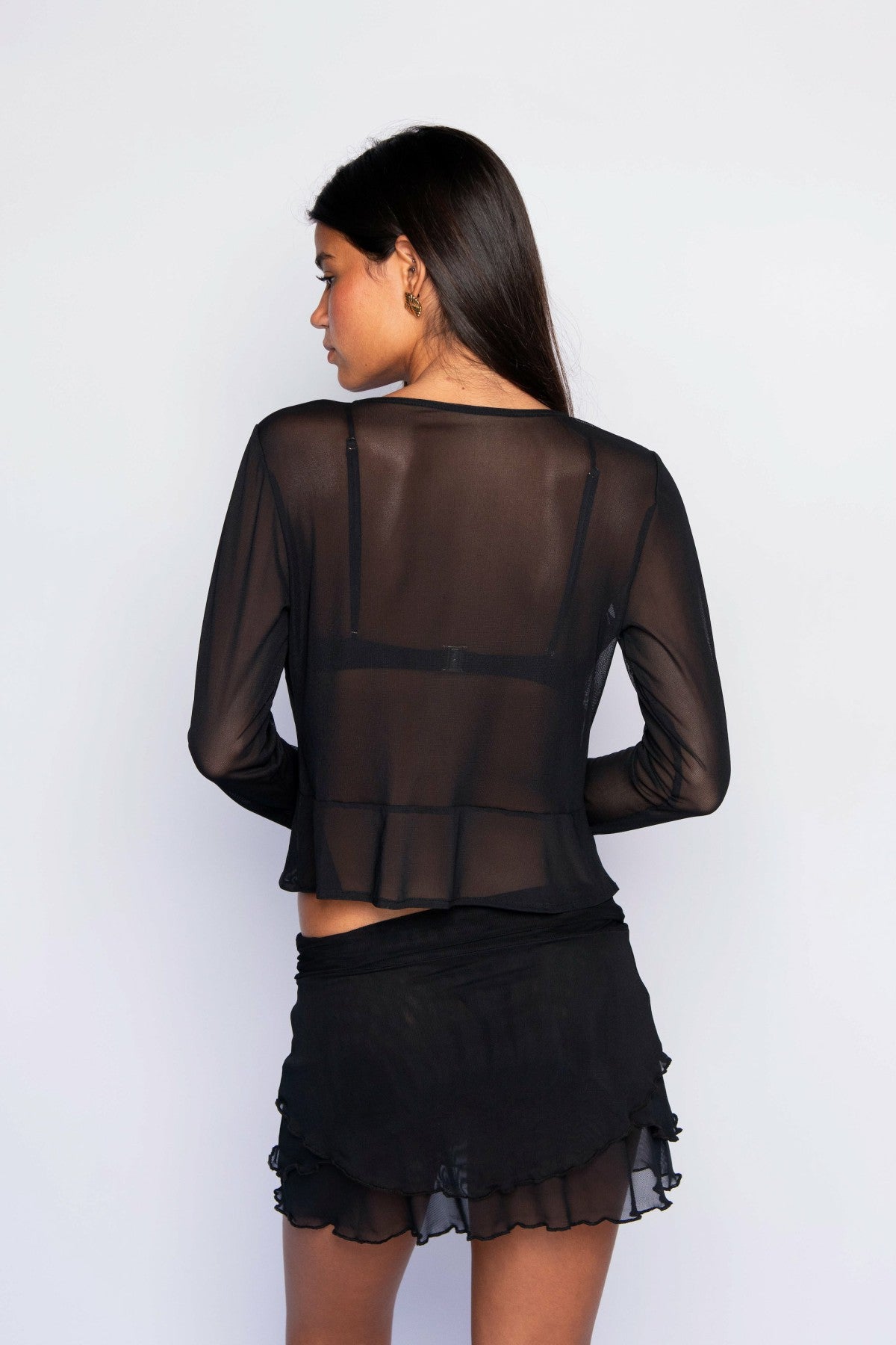 Skatie Colette Top Mesh in Black - Swim|Clothing