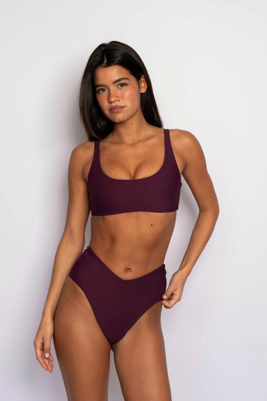 Skatie Mya Top in Taro - Active|Swim