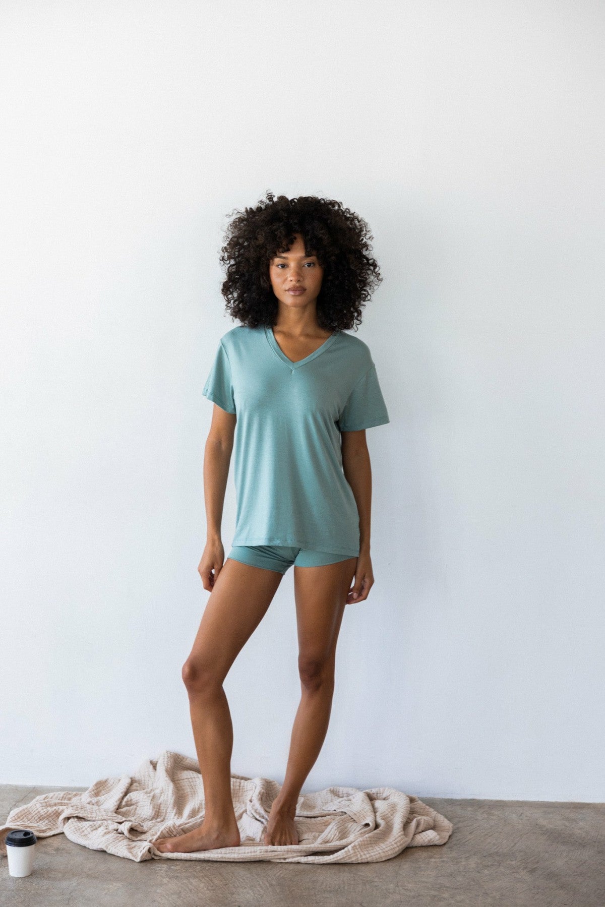 Skatie Hubby Tee Jersey in Sage - Clothing