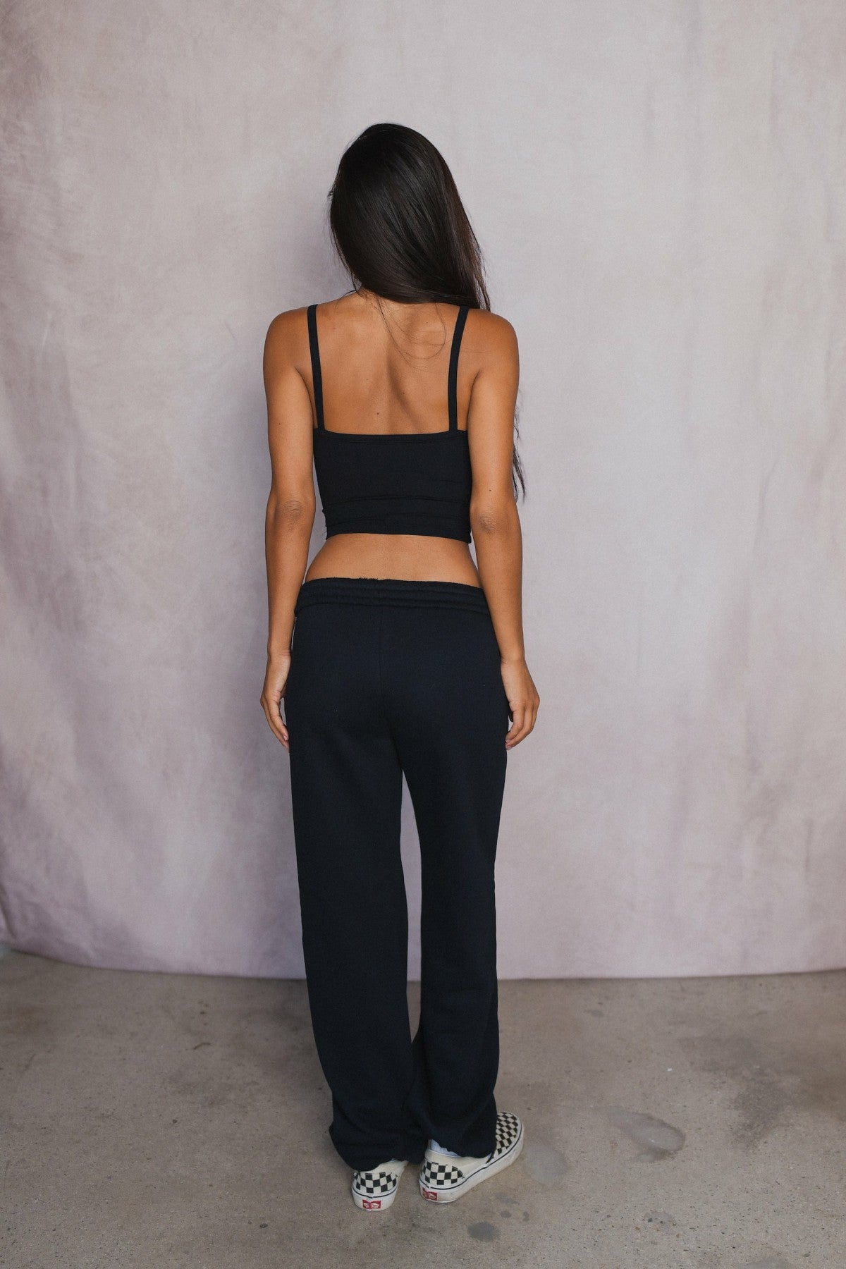 Skatie Perfect Tank Baby Ribbed in Black - Clothing