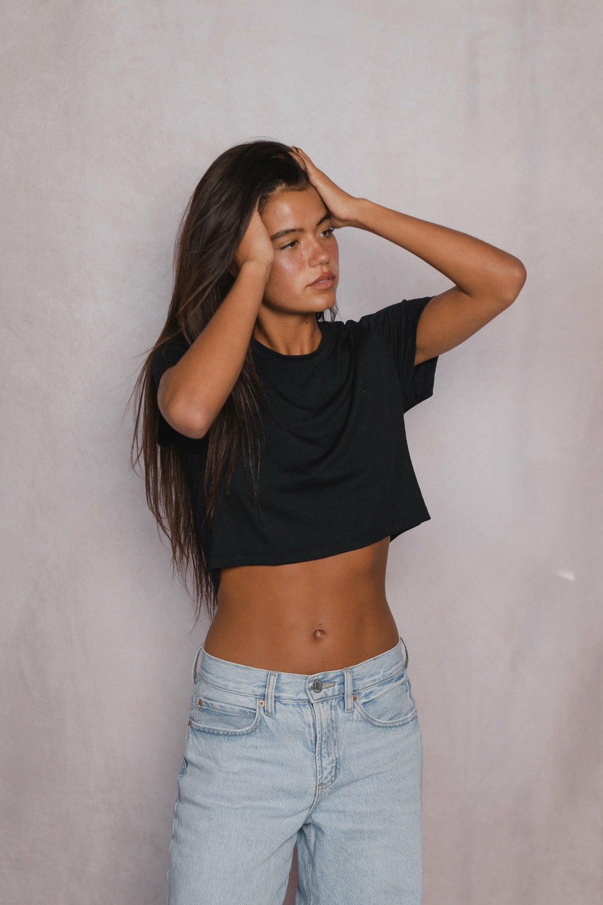 Skatie Boyfriend Tee Jersey in Black - Clothing