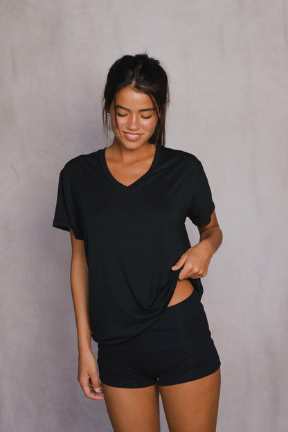 Skatie Hubby Tee Jersey in Black - Clothing