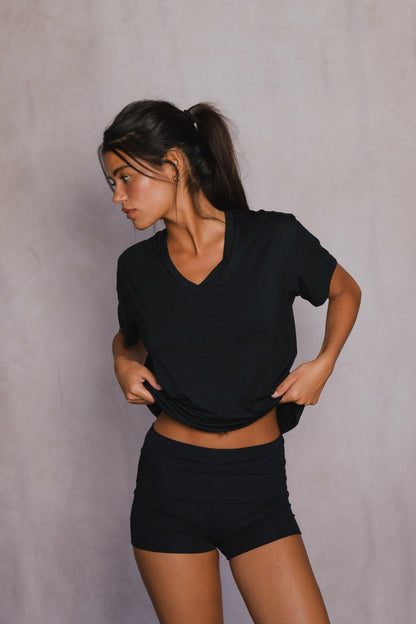 Skatie Hubby Tee Jersey in Black - Clothing
