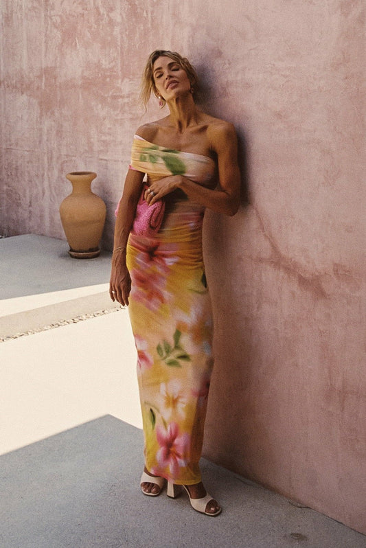 Skatie Caroline Maxi Dress in Plumeria - Clothing