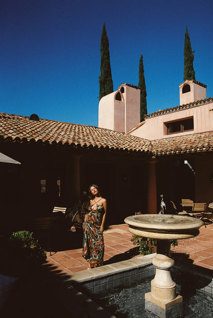 Skatie Kaia Dress Cupro Jacquard in Valencia - Clothing