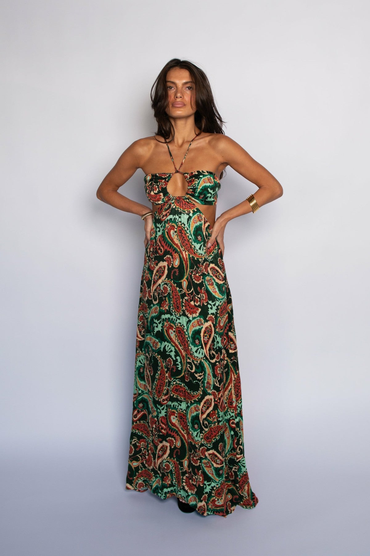 Skatie Kaia Dress Cupro Jacquard in Valencia - Clothing
