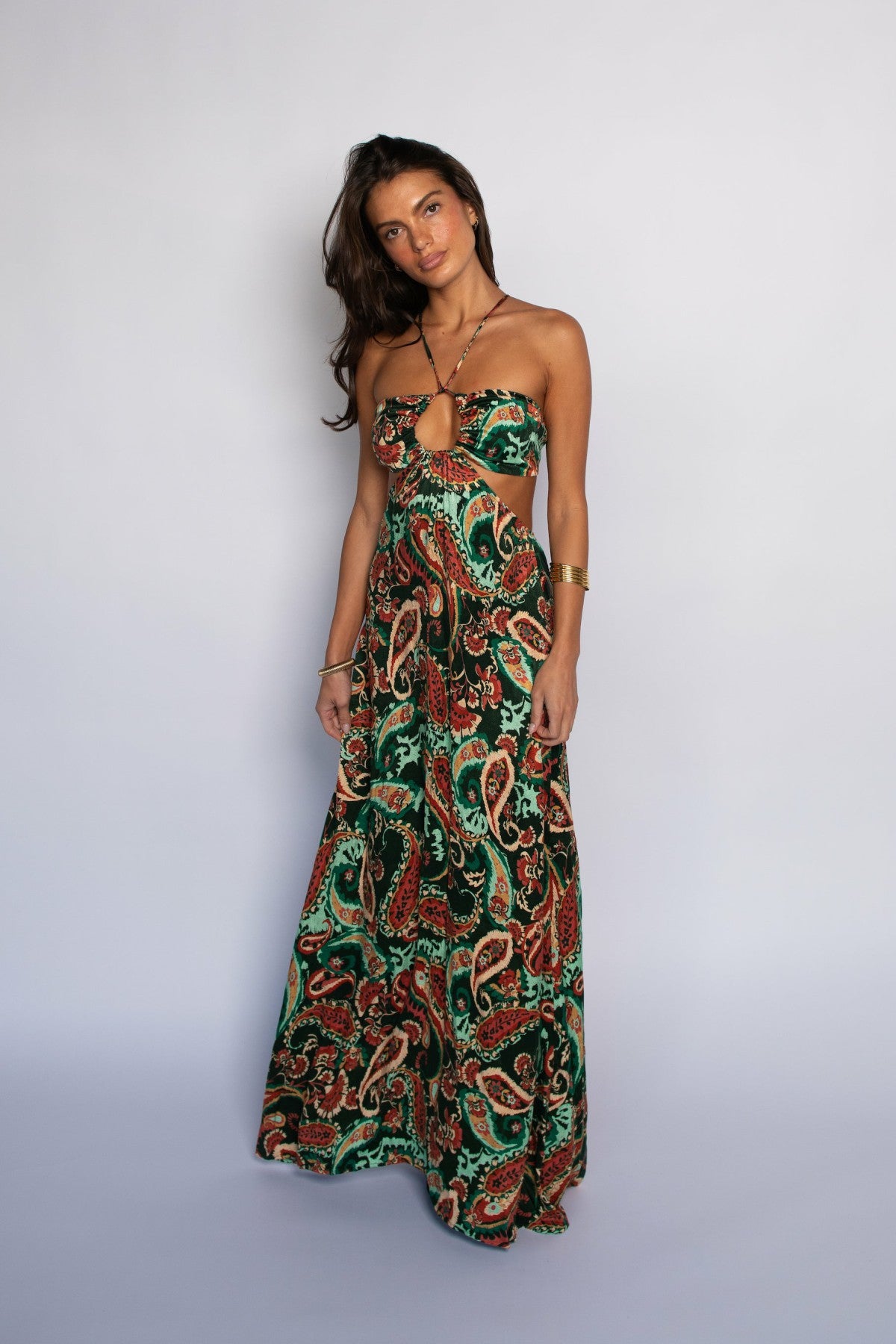 Skatie Kaia Dress Cupro Jacquard in Valencia - Clothing