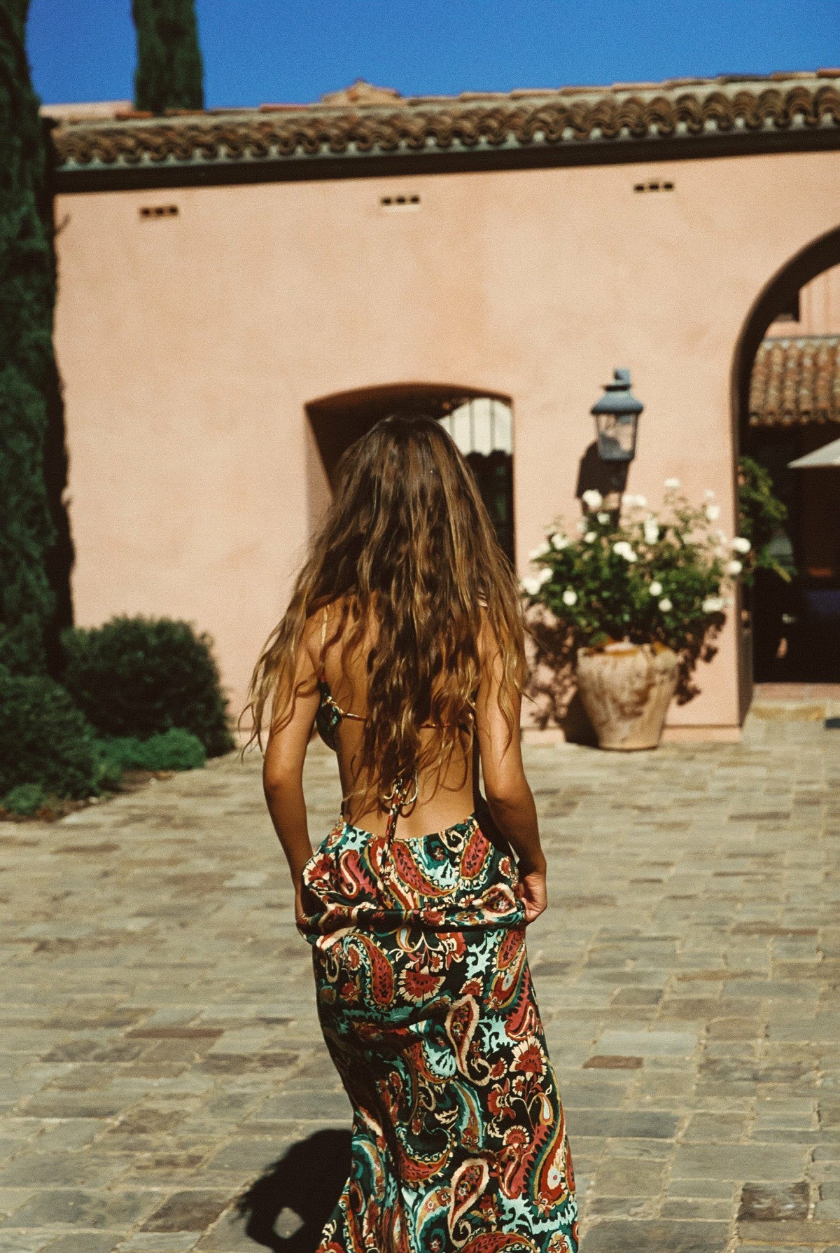 Skatie Kaia Dress Cupro Jacquard in Valencia - Clothing