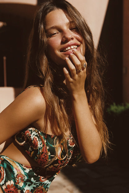 Skatie Kaia Dress Cupro Jacquard in Valencia - Clothing
