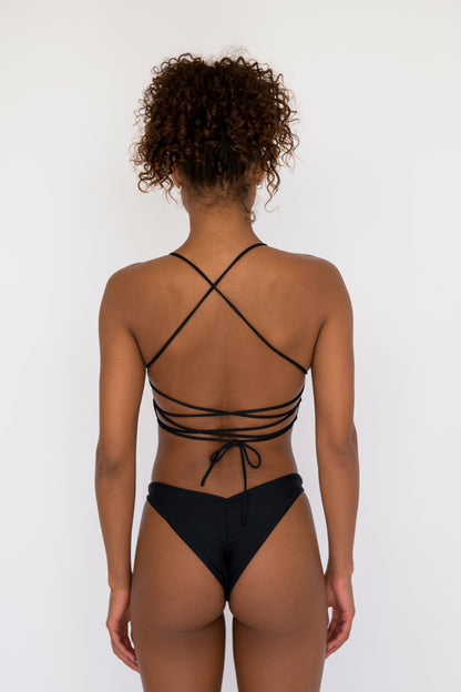 Skatie Parker Bikini Bottom in Black - Swim