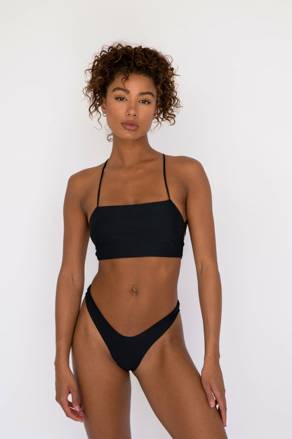 Skatie Parker Bikini Bottom in Black - Swim