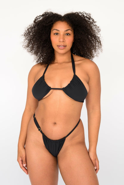 Skatie Darby Bikini Top in Black - Swim