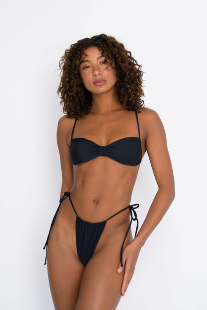 Skatie Kristen Bikini Bottom in Black - Swim