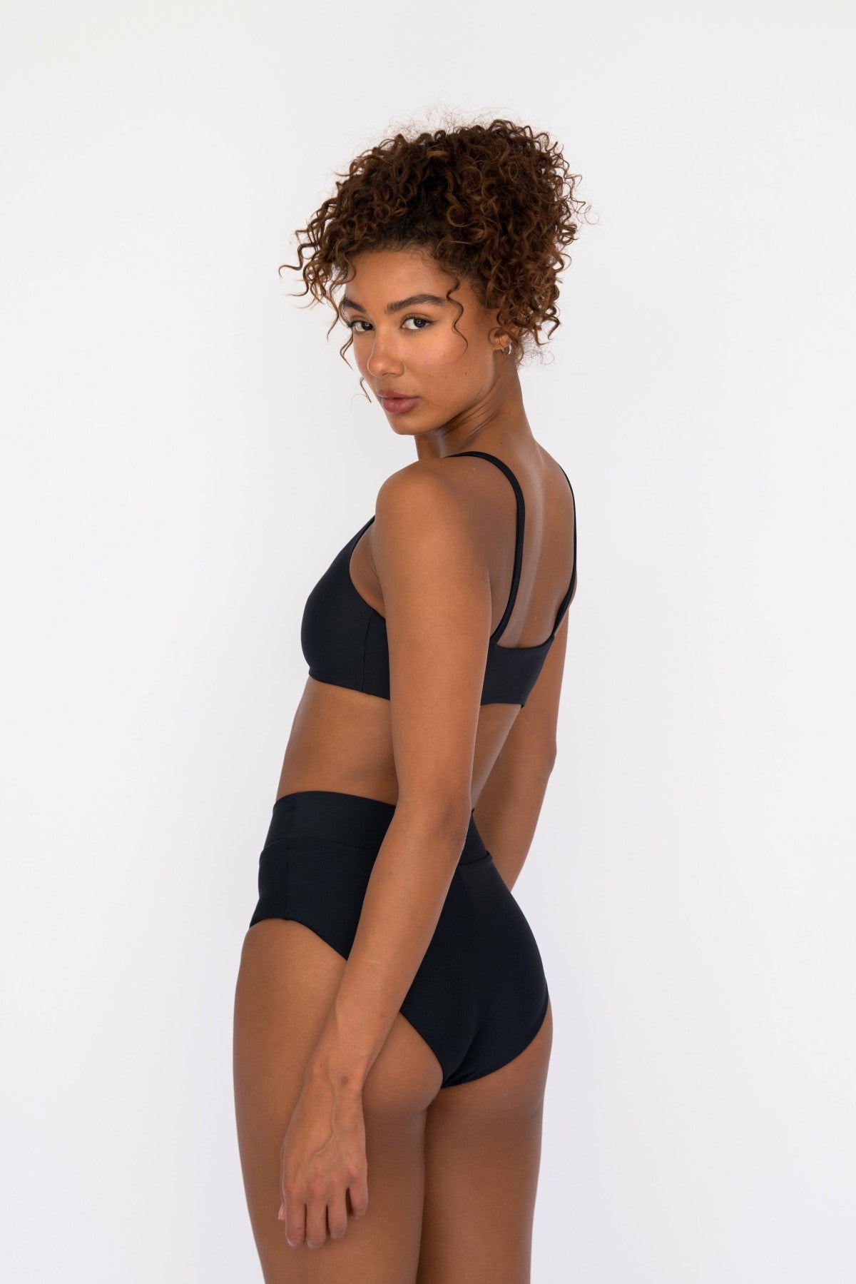 Skatie Mya Bikini Top in Black - Swim