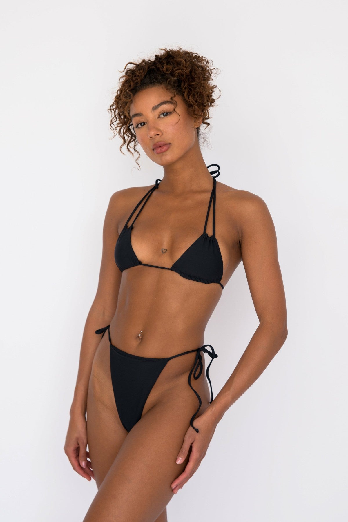 Skatie Alice Top in Black - Swim