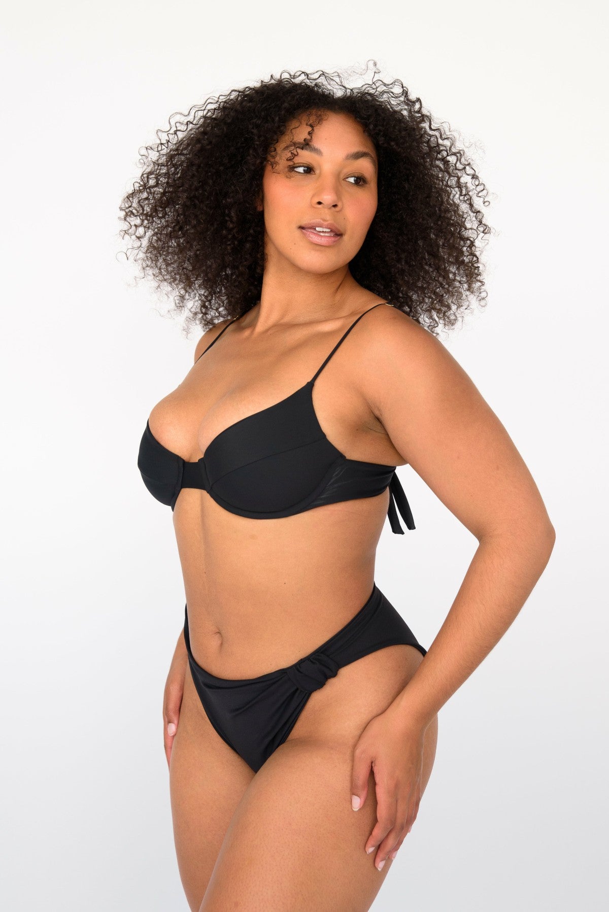Skatie Kate Bikini Top in Black - Swim