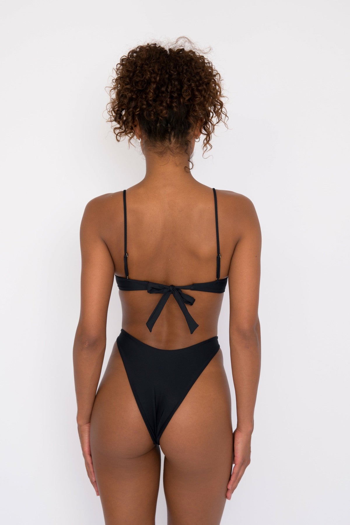 Skatie Kate Bikini Top in Black - Swim