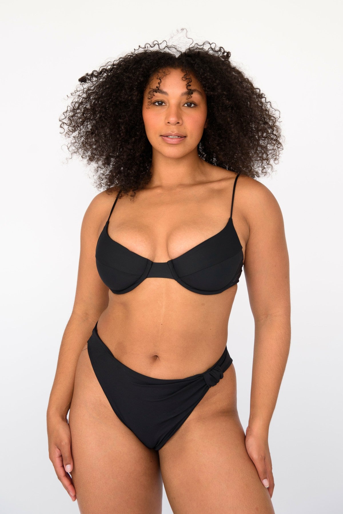 Skatie Kate Bikini Top in Black - Swim