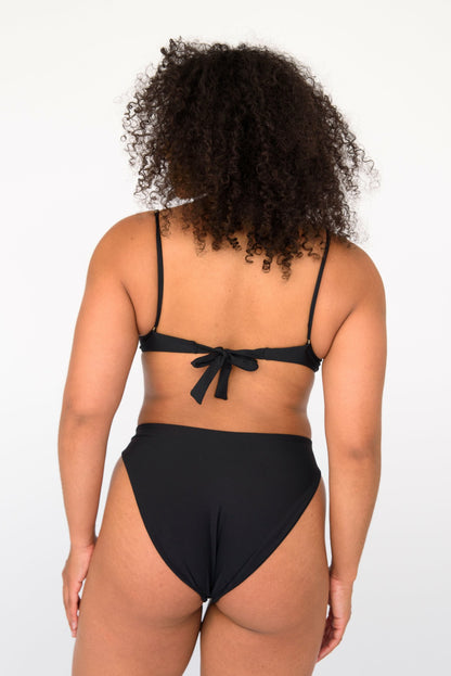 Skatie Kate Bikini Top in Black - Swim