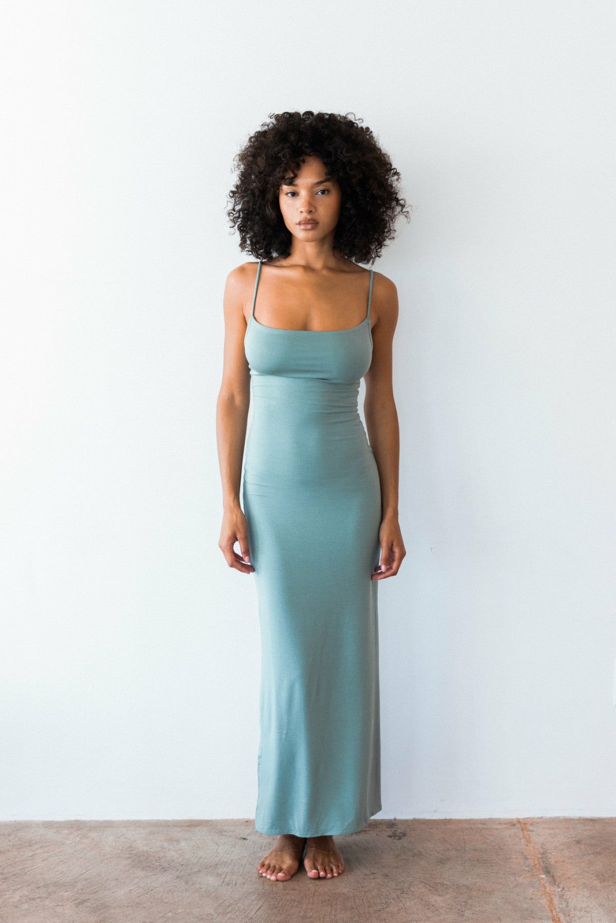 Skatie Samantha Maxi Dress Jersey in Sage - Clothing