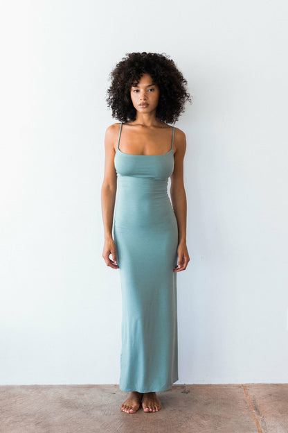 Skatie Samantha Maxi Dress Jersey in Sage - Clothing