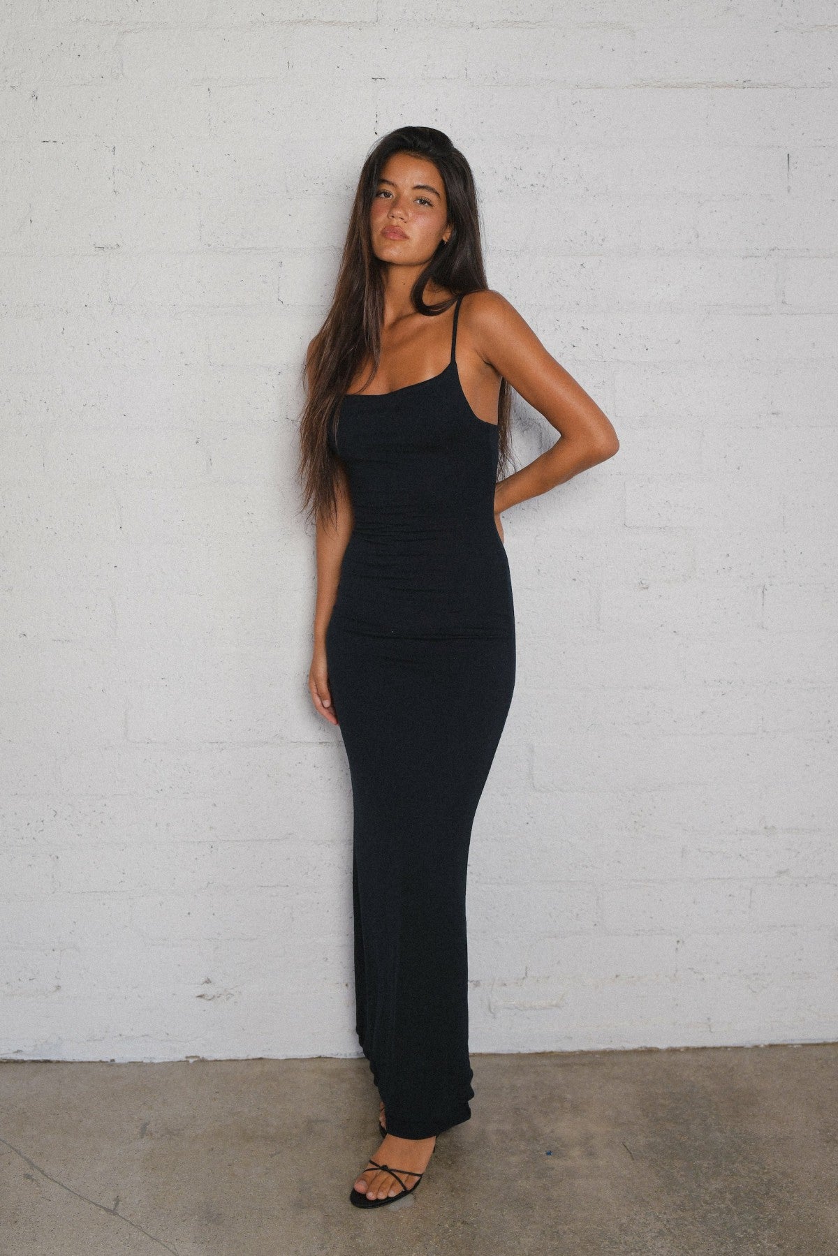 Skatie Samantha Maxi Dress Jersey in Black - Clothing