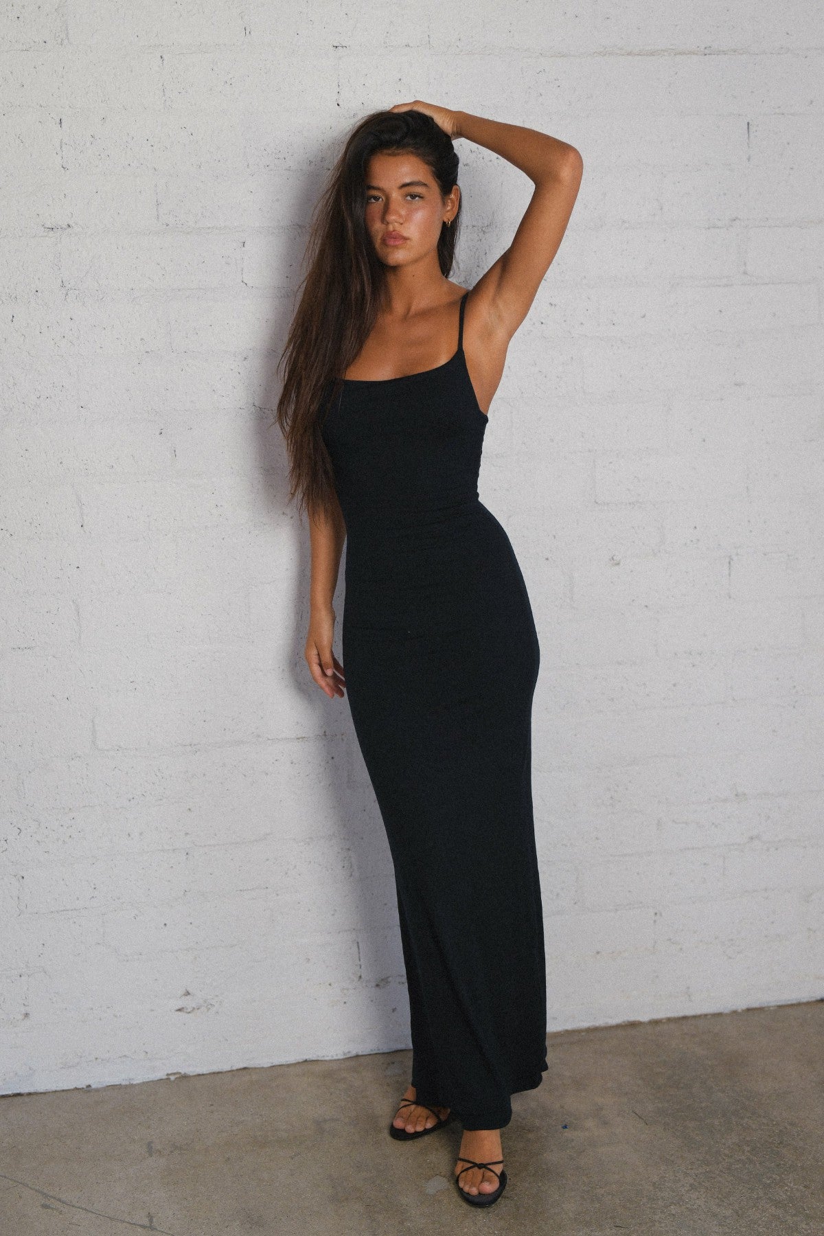 Skatie Samantha Maxi Dress Jersey in Black - Clothing